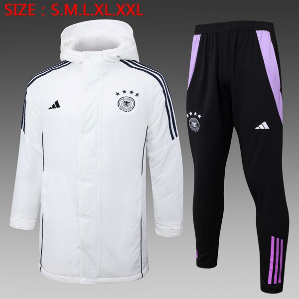 Abrigo Alemania Conjunto Completo 2024-2025 Blanco